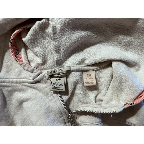 Scotch Soda Girls Sweatshirt Hula Palm Trees Size 8 - Picture 6 of 9